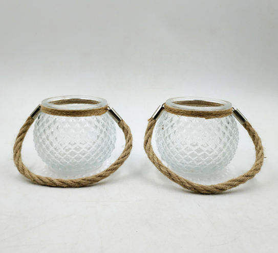 New design round small glass jar